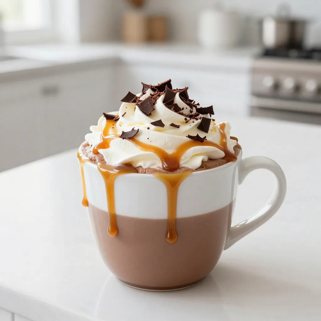Salted Caramel Hot Chocolate Decadent Winter Drink