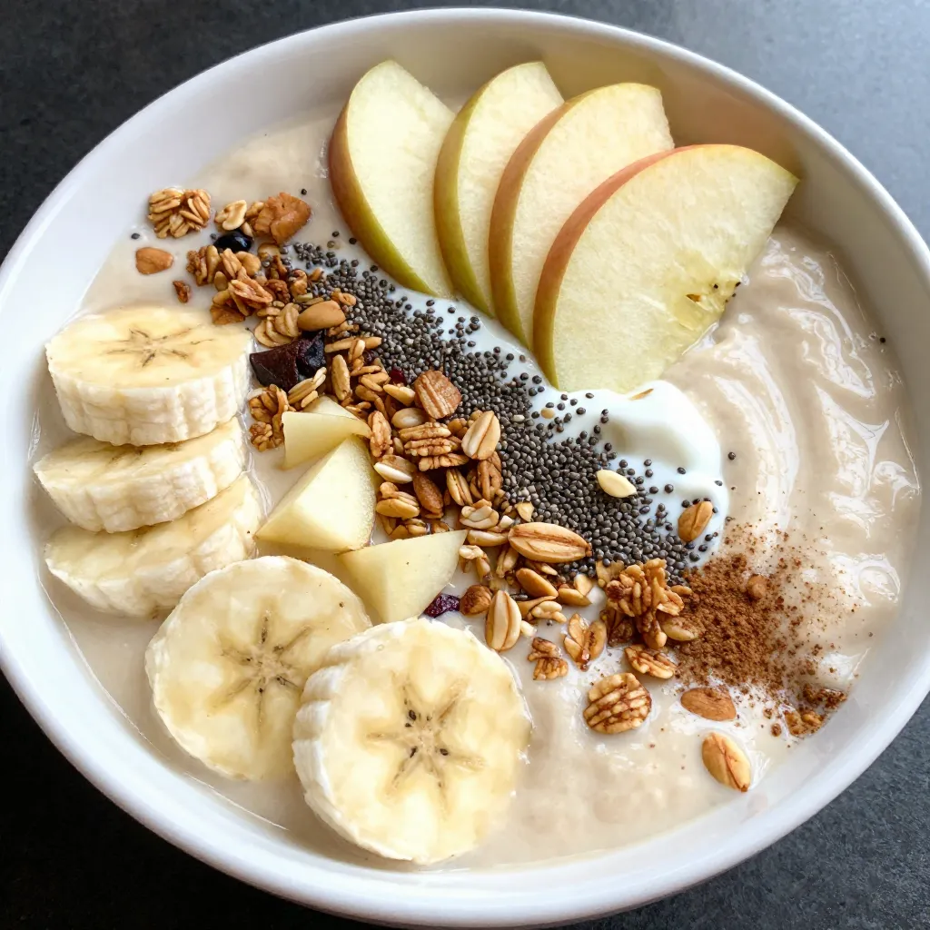Cinnamon Apple Smoothie Bowl Easy and Tasty Recipe
