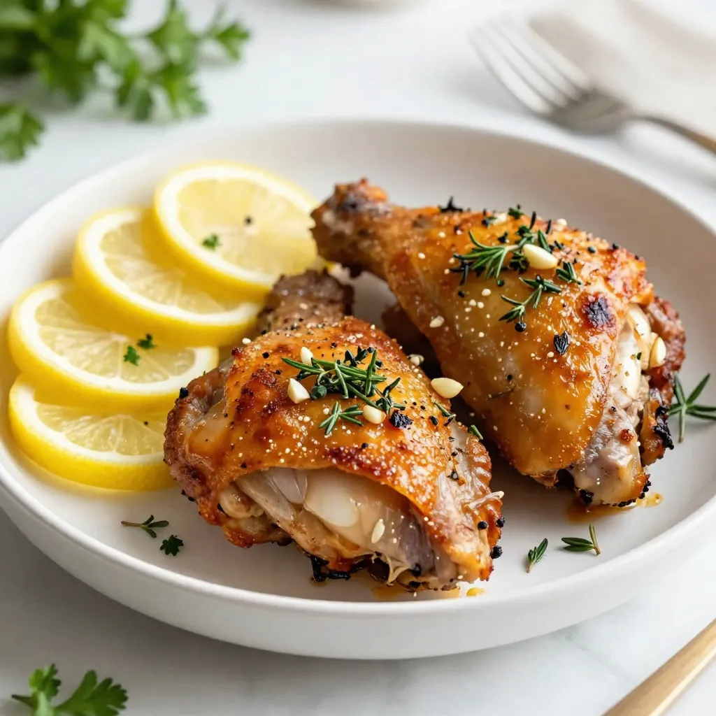 Garlic Herb Roasted Chicken Thighs Simple and Savory