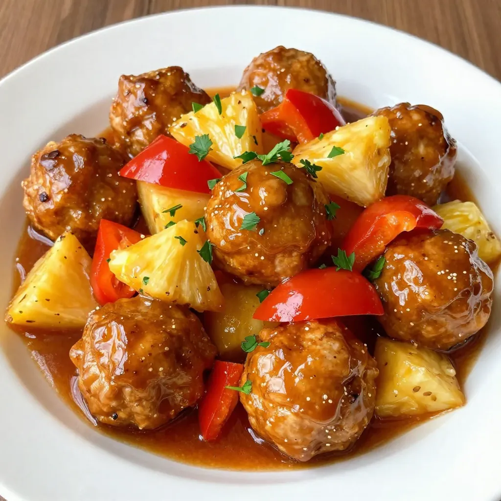 Sweet &#038; Sour Chicken Meatballs Simple and Tasty Meal