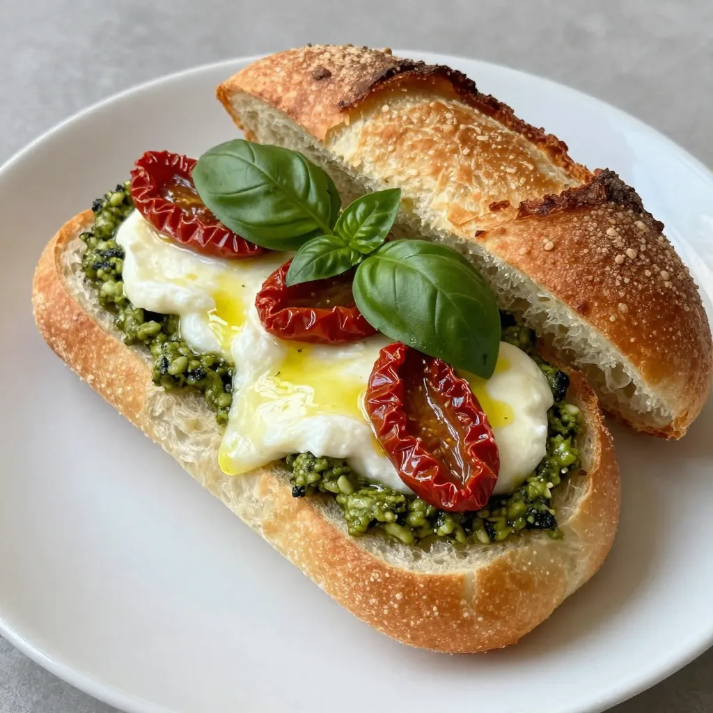 Pesto Mozzarella Stuffed Bread Tasty and Simple Recipe