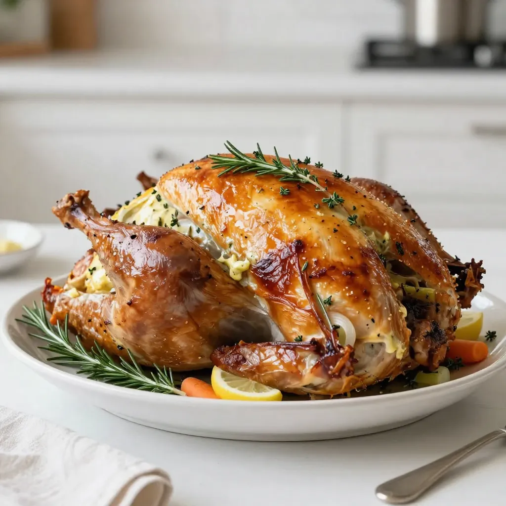 Herb Butter Roasted Turkey Juicy and Flavorful Delight