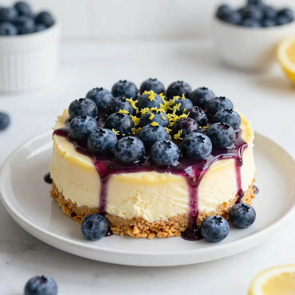 Lemon Blueberry Cheesecake Easy Delightful Dessert