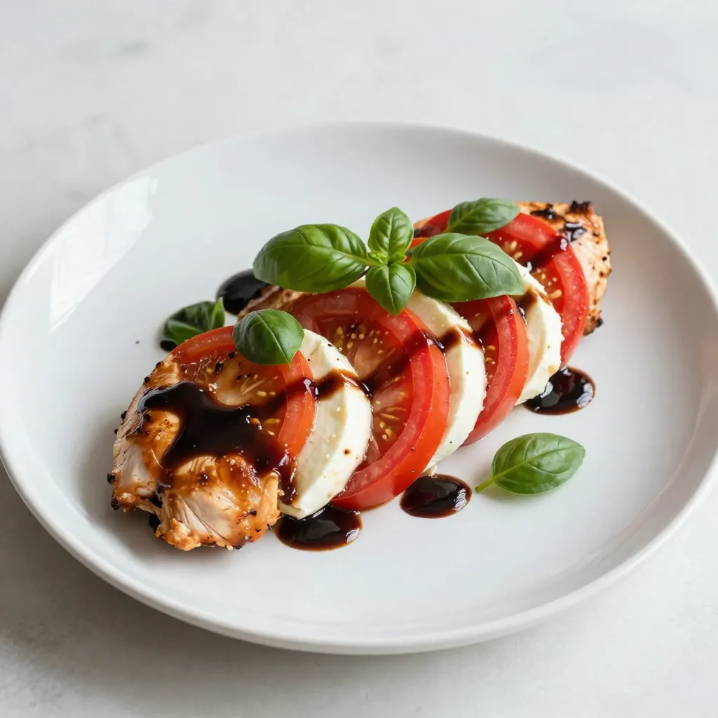 Balsamic Glazed Caprese Chicken Flavorful Dinner Delight