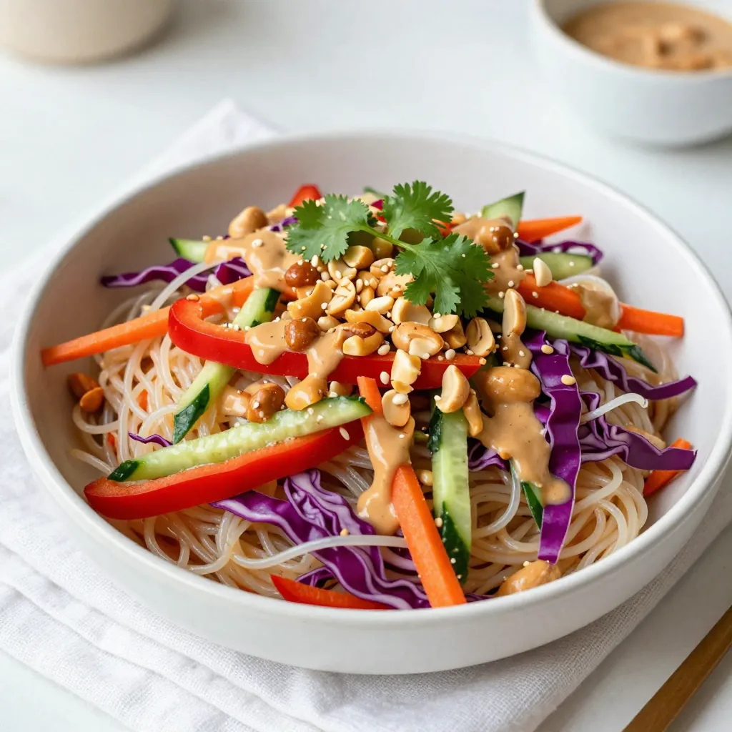 Spicy Peanut Noodle Salad For a Tasty Meal