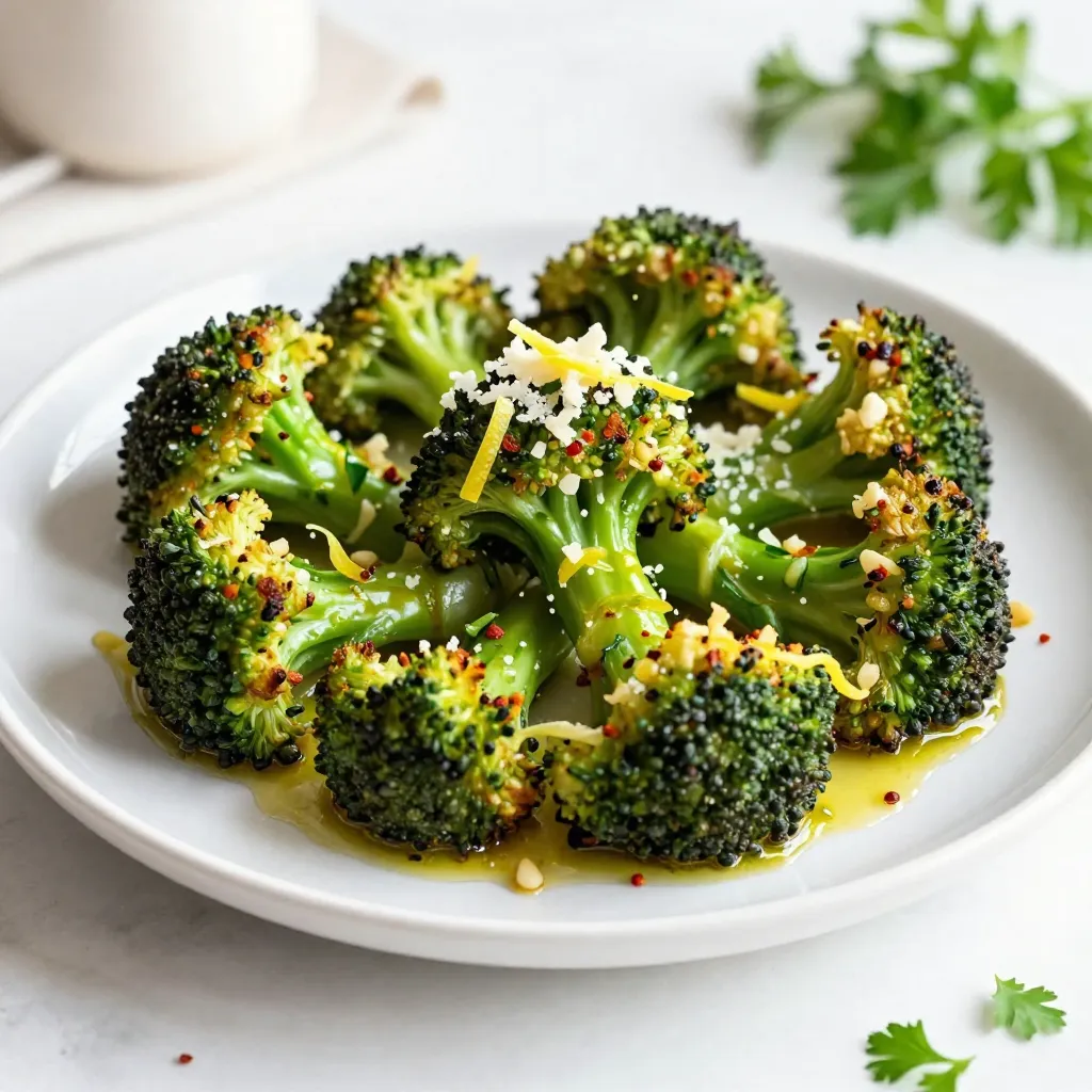 Lemon Garlic Roasted Broccoli Flavorful and Simple Dish