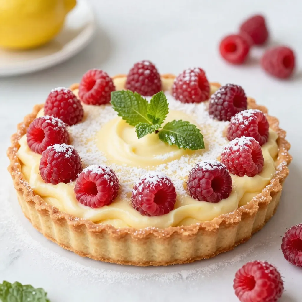 Raspberry Lemon Tart Delightful and Fresh Dessert