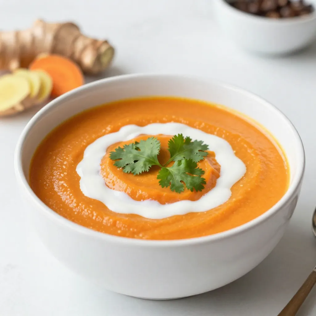 Roasted Carrot Ginger Soup Flavorful and Comforting