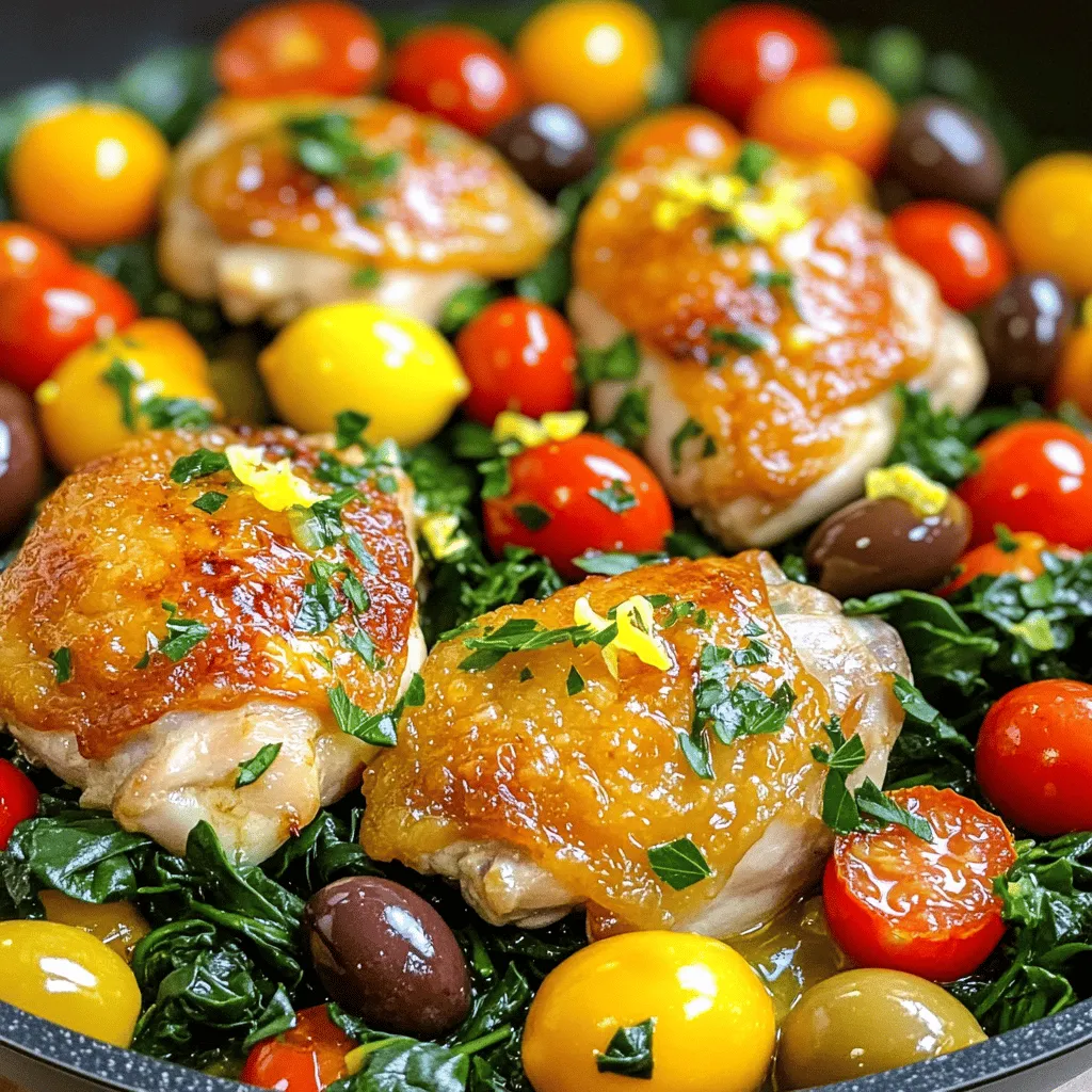 Mediterranean Lemon Chicken Skillet Quick and Easy Meal