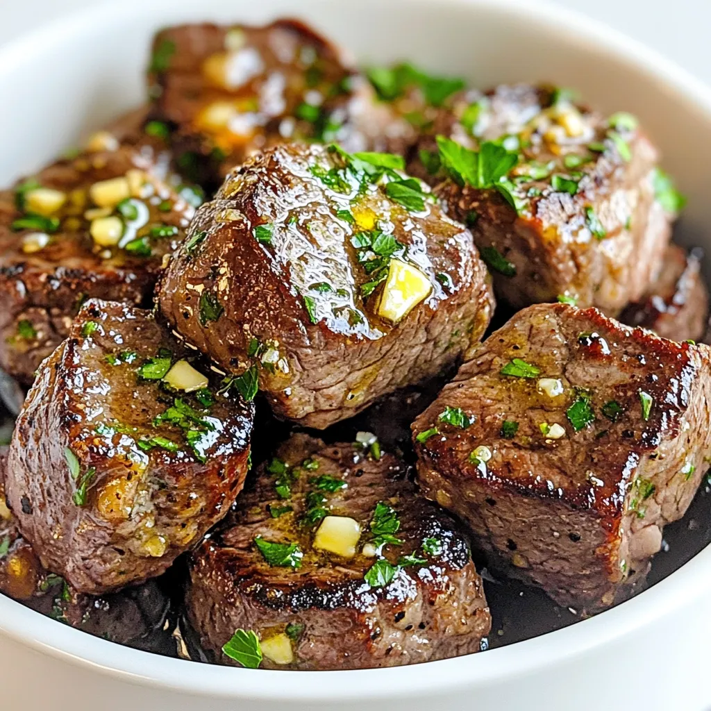 Garlic Herb Butter Steak Bites Tasty and Simple Meal