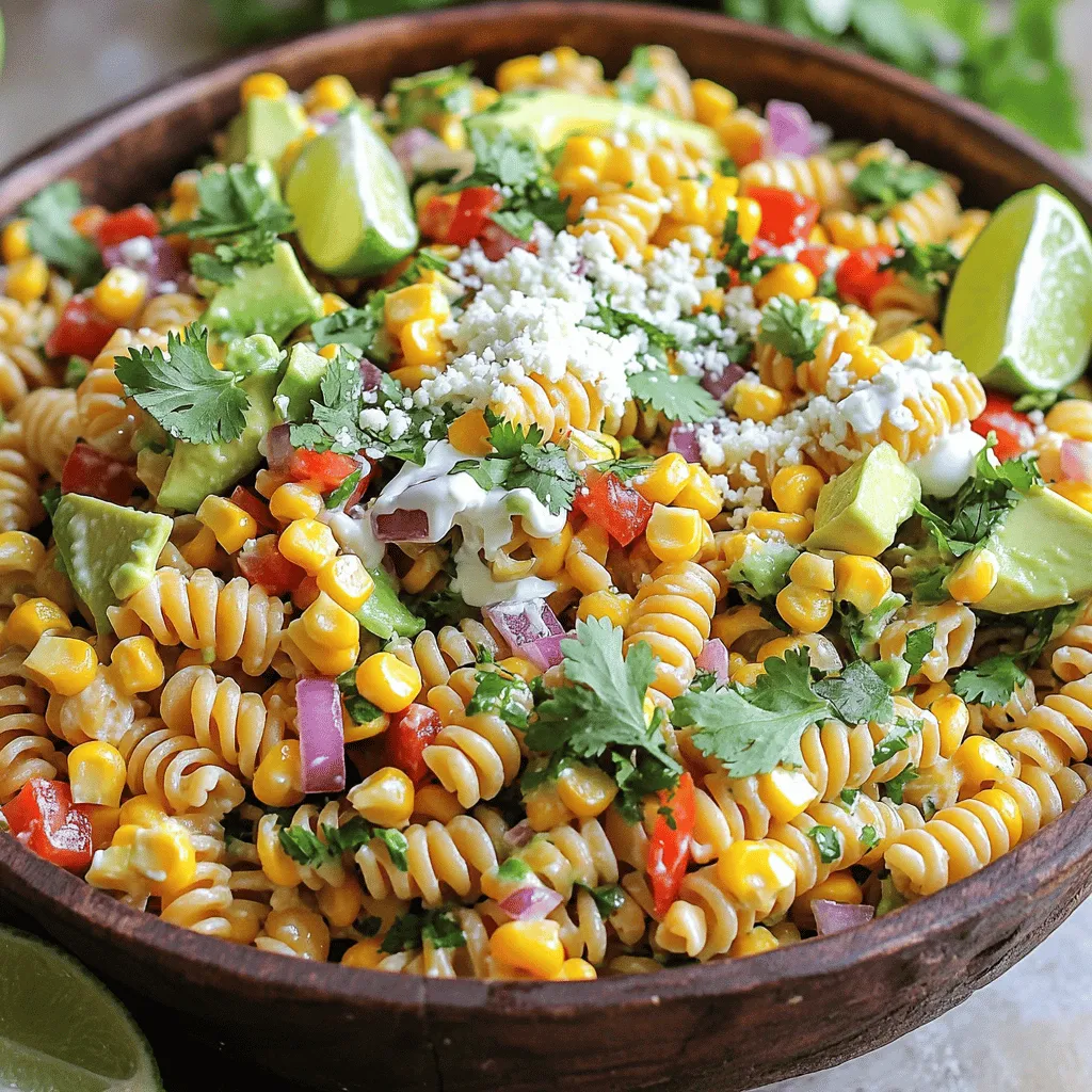 Mexican Street Corn Pasta Salad Fresh and Flavorful Dish
