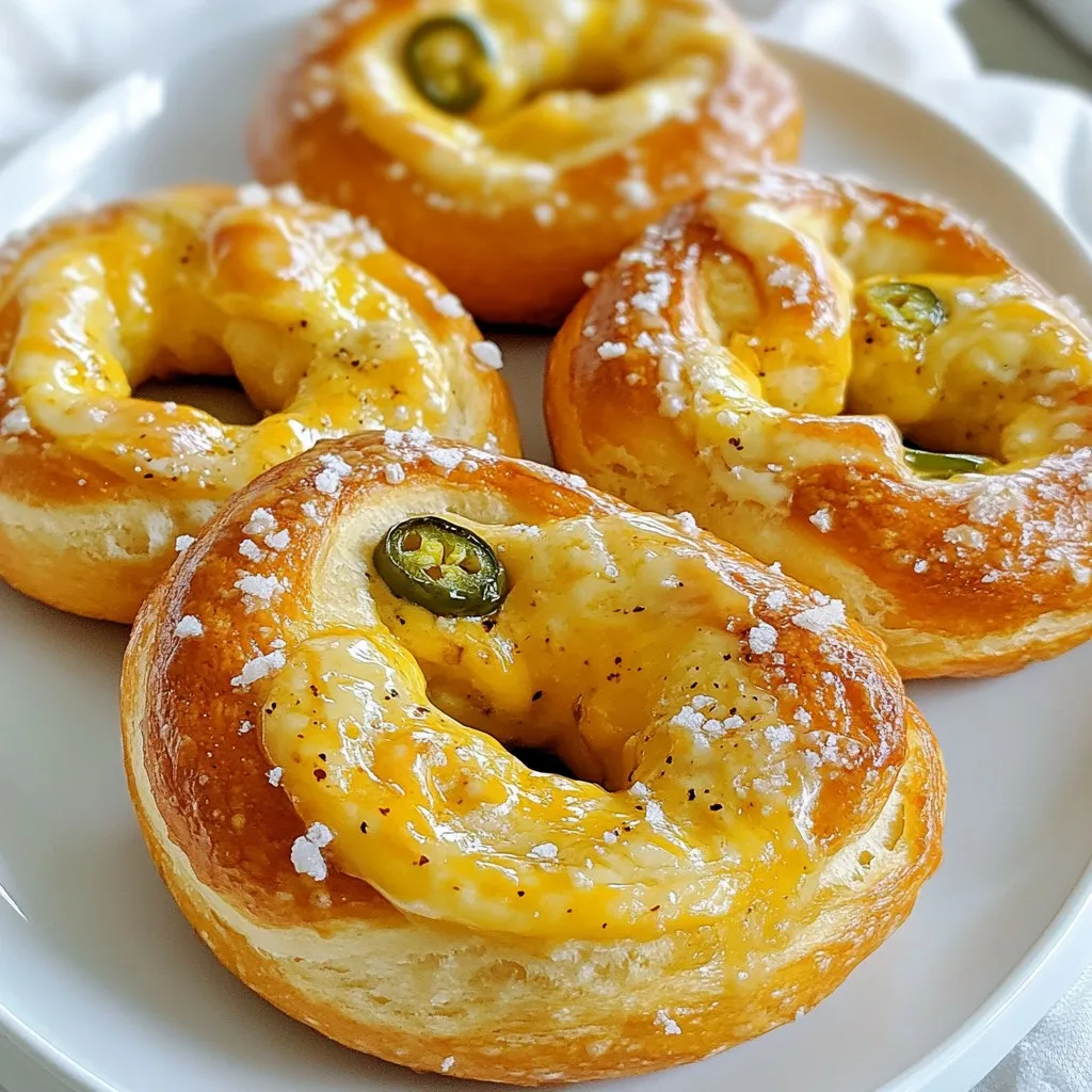 Jalapeño Cheddar Stuffed Pretzels Savory and Simple
