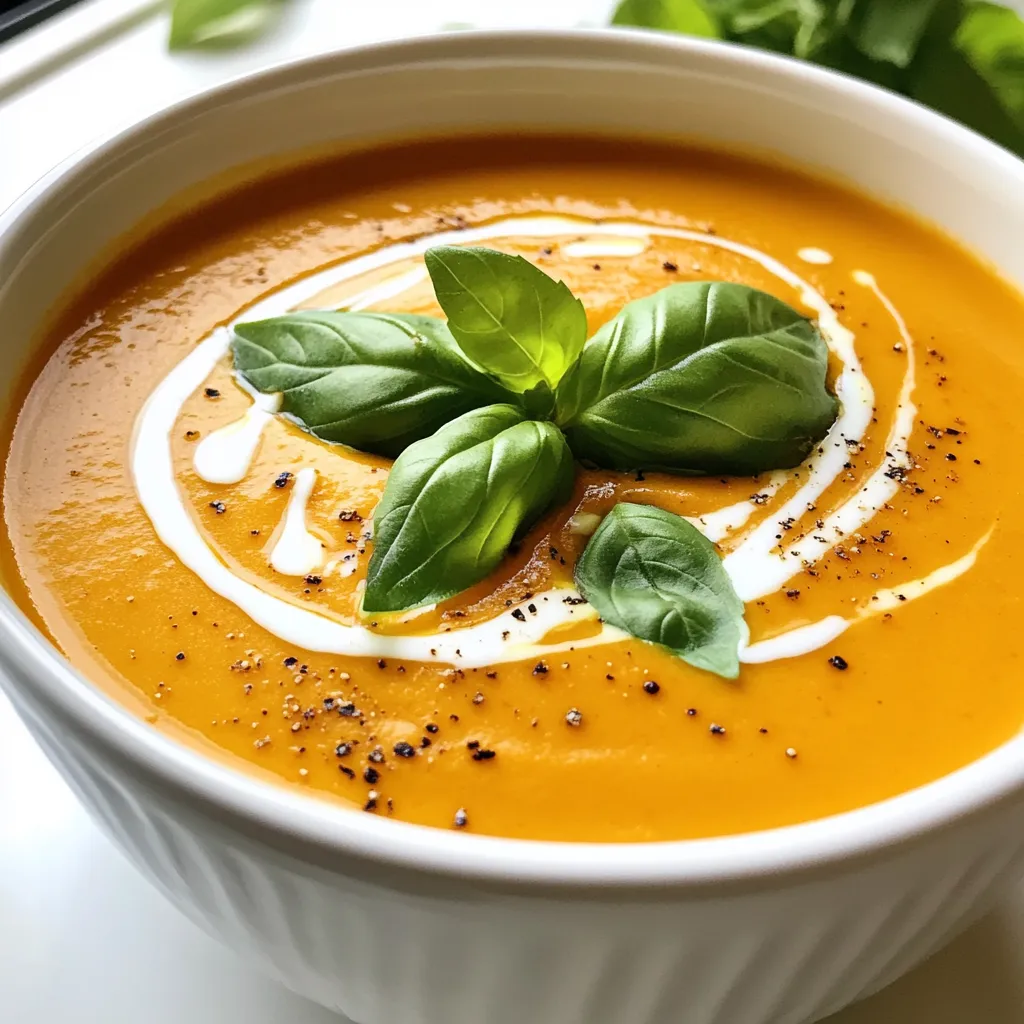 Creamy Roasted Red Pepper Soup Savory and Easy Recipe