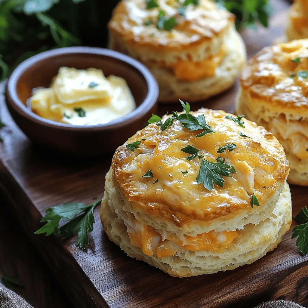Crab Stuffed Cheddar Bay Biscuit Tasty Delightful Treat