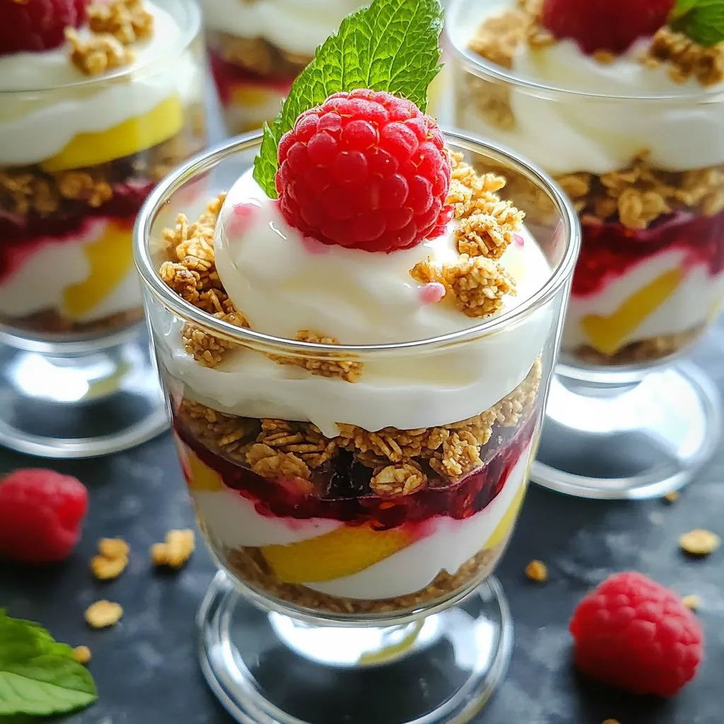 Lemon Raspberry Yogurt Parfaits Easy and Tasty Treat