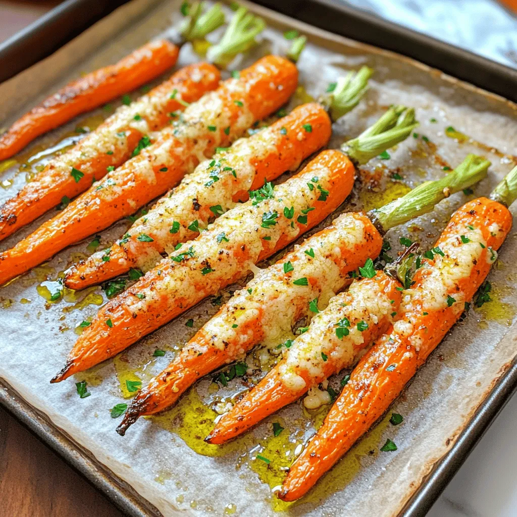 Garlic Parmesan Roasted Carrots Flavorful Side Dish