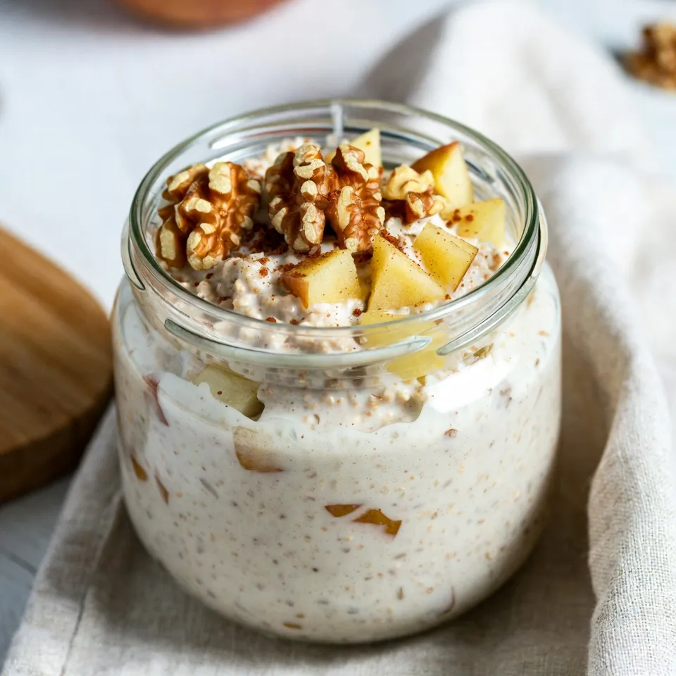 Apple Pie Overnight Oats Healthy and Simple Breakfast