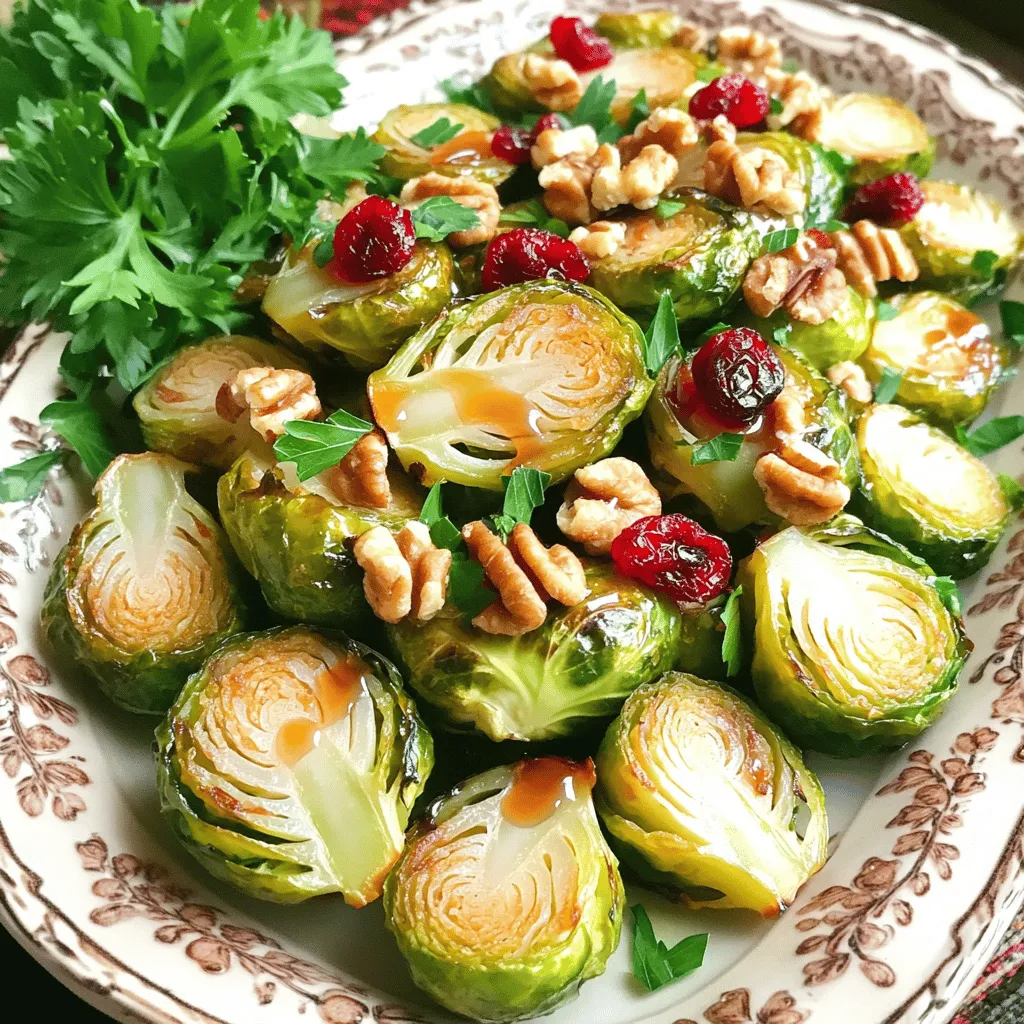 Maple Dijon Roasted Brussels Sprouts Tasty Side Dish