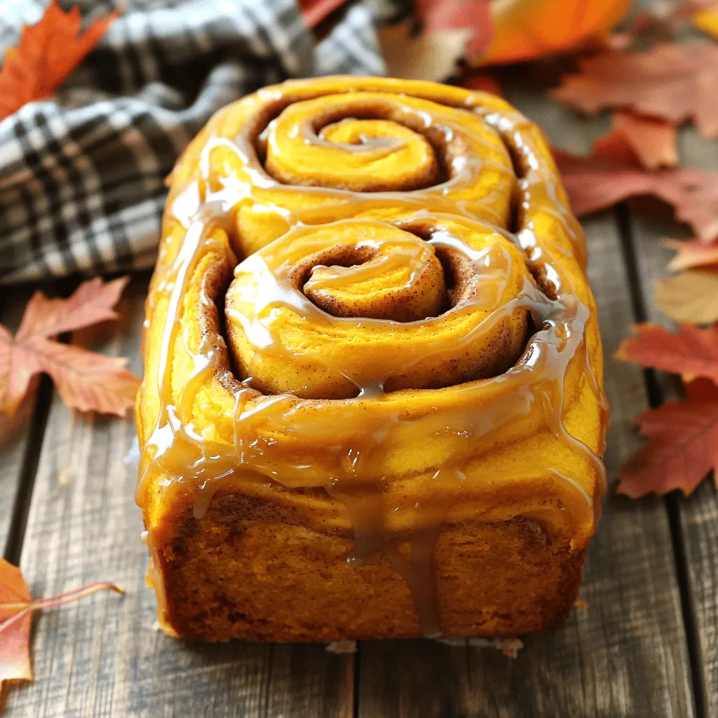 Pumpkin Spice Cinnamon Roll Loaf Deliciously Irresistible