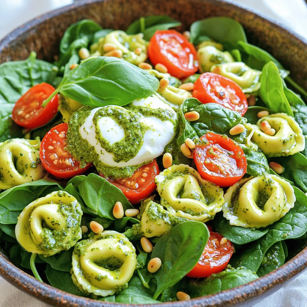 Creamy Pesto Tortellini Salad Fresh and Flavorful Dish