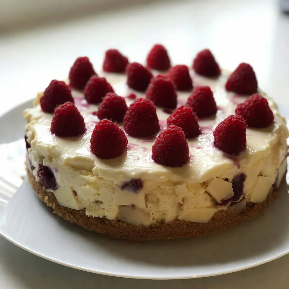 Raspberry White Chocolate Cheesecake Delightful Dessert