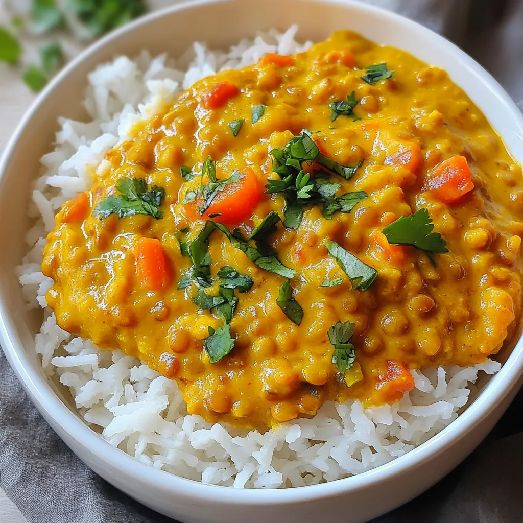 Creamy Coconut Lentil Curry Flavorful and Easy Dish