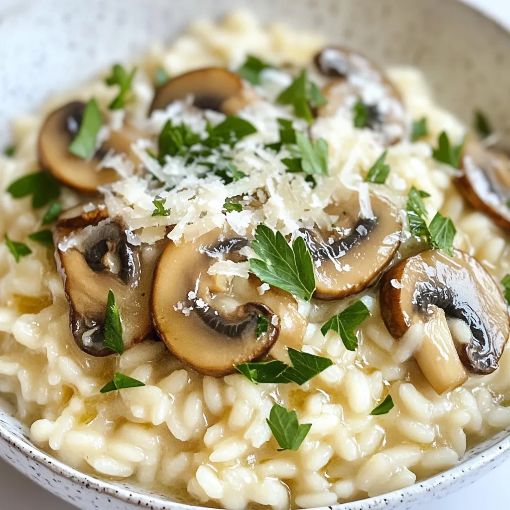 Creamy Mushroom Risotto Divine and Comforting Dish