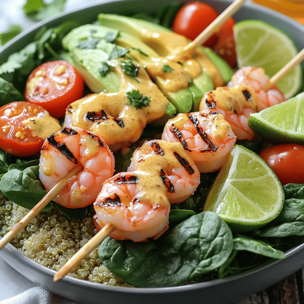 Grilled Shrimp Bowl with Garlic Sauce Recipe Delight