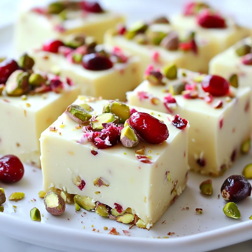 Cranberry Pistachio Fudge Irresistible Sweet Treat