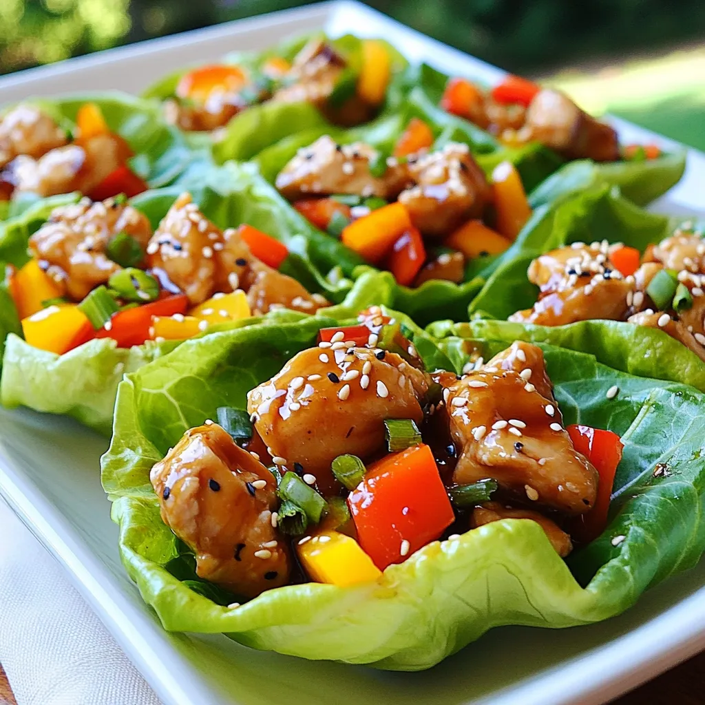 Teriyaki Chicken Lettuce Cups Flavorful and Easy Recipe