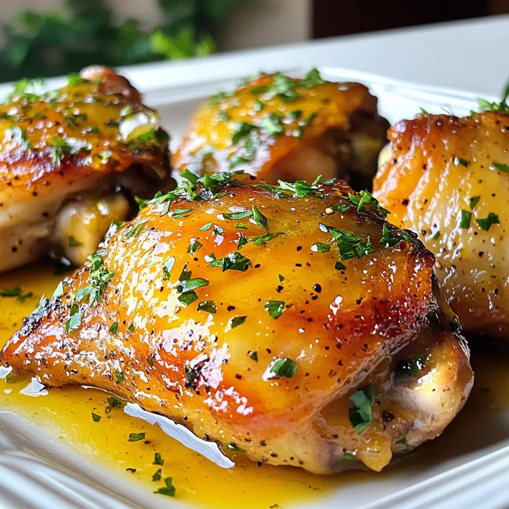 Honey Mustard Chicken Thighs Flavorful and Juicy Dish