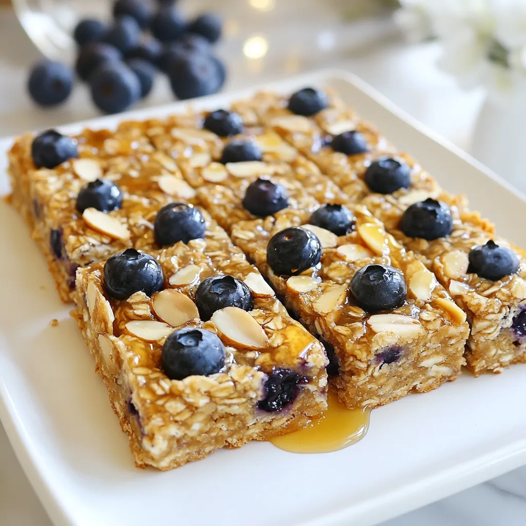 Blueberry Almond Breakfast Bars Tasty Energy Boost