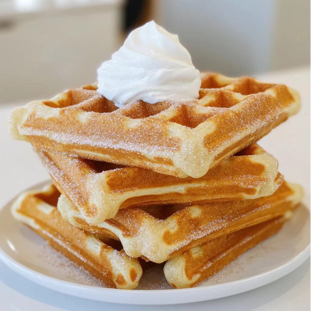 Cinnamon Sugar Churro Waffles Easy and Delicious Treat