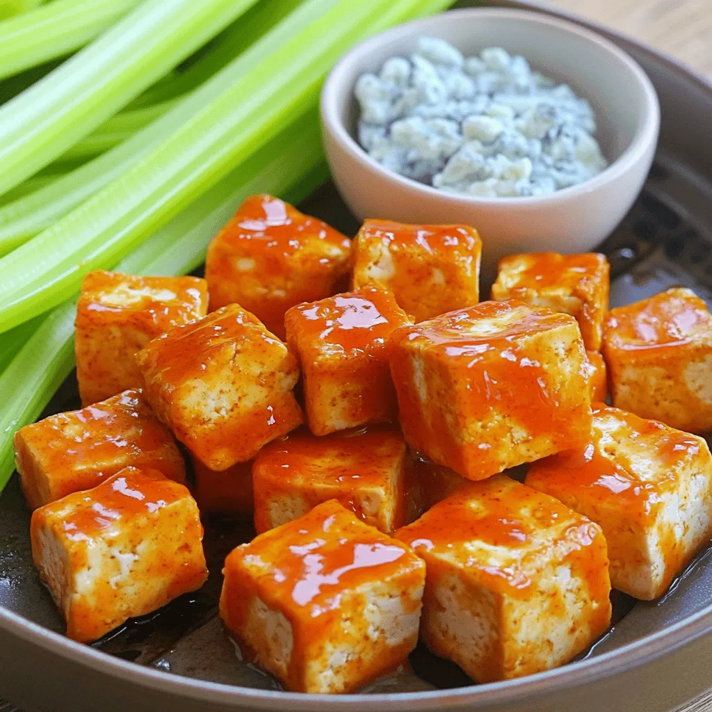 Air Fryer Buffalo Tofu Bites Crispy and Flavorful Snack