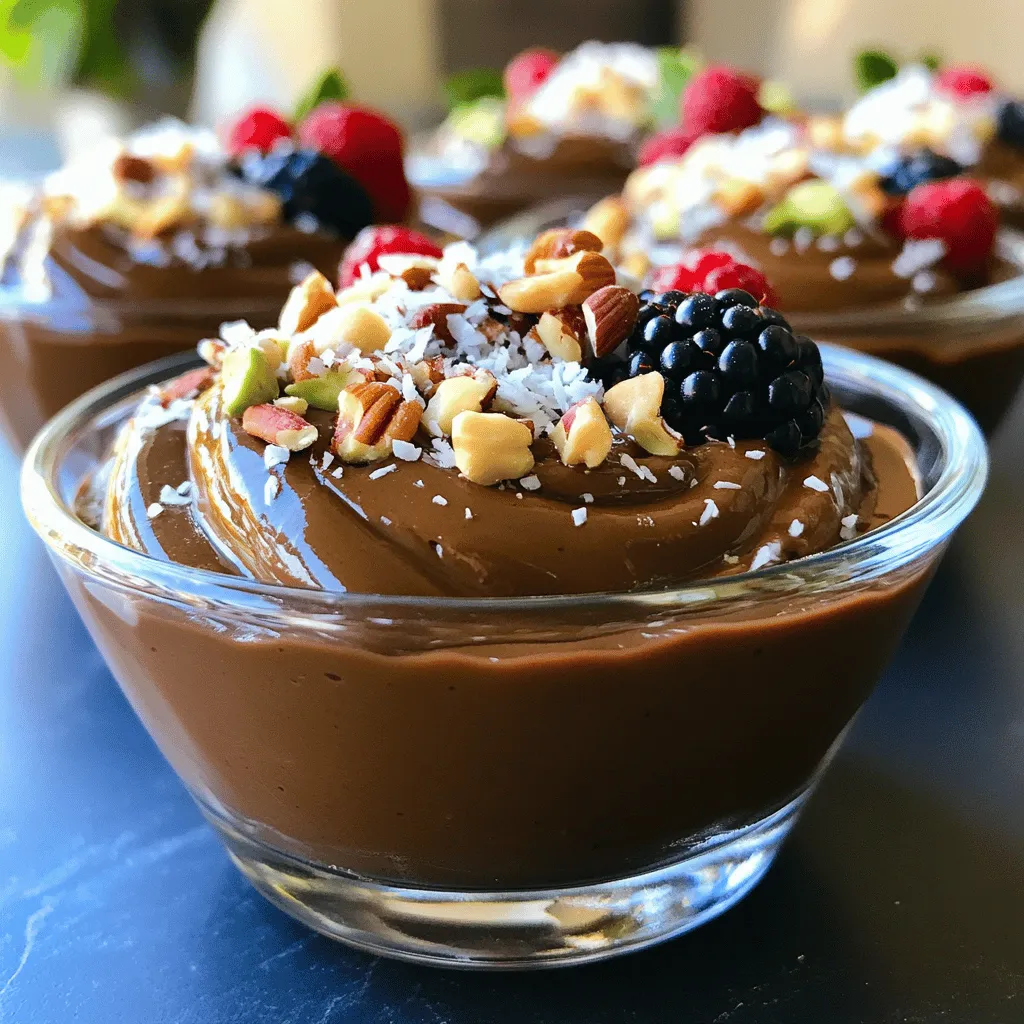 Chocolate Avocado Pudding Creamy and Healthy Delight