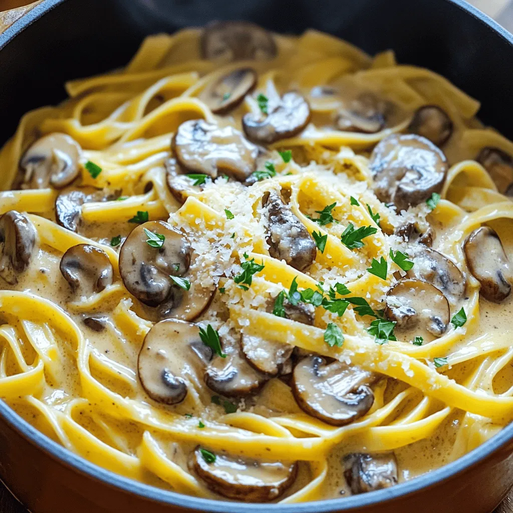 One-Pot Creamy Mushroom Pasta Simple and Delicious Recipe