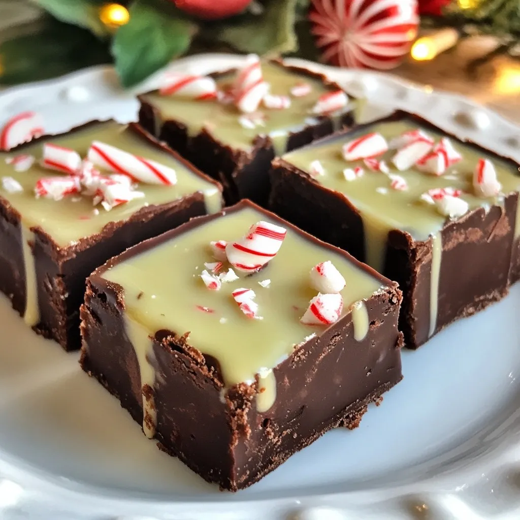 Chocolate Peppermint Fudge Decadent Holiday Treat