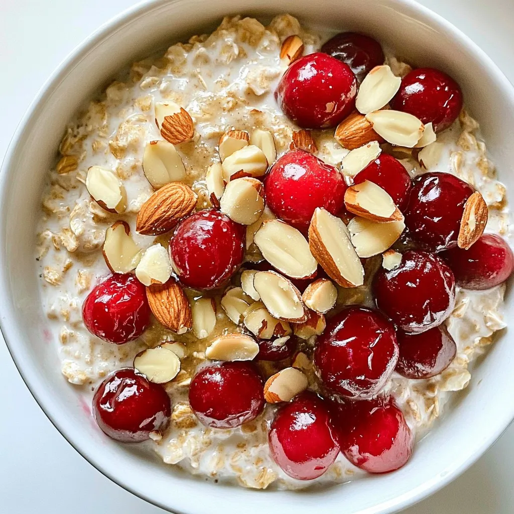 Cherry Almond Overnight Oats Easy and Nutritious Recipe