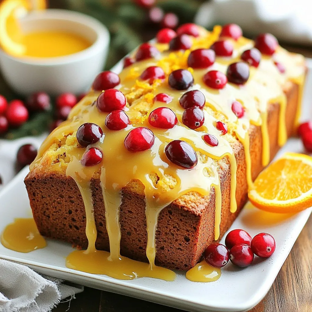 Orange Glazed Cranberry Bread Delightful and Moist Recipe