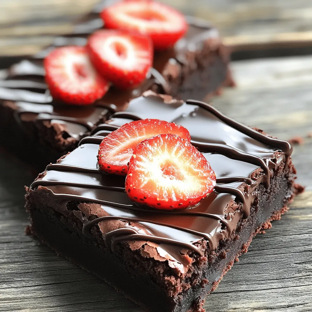 Chocolate Covered Strawberry Brownies Irresistible Recipe