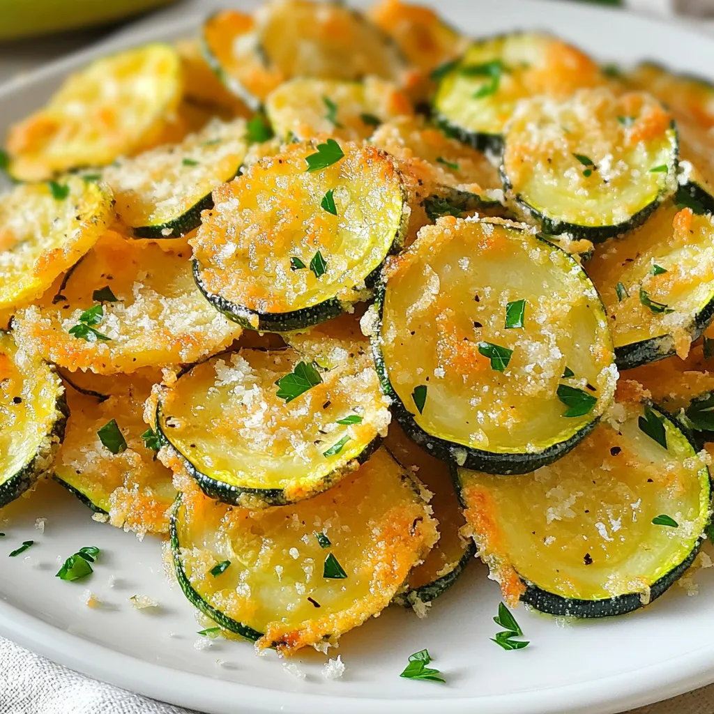 Irresistible Garlic Parmesan Zucchini Chips Recipe