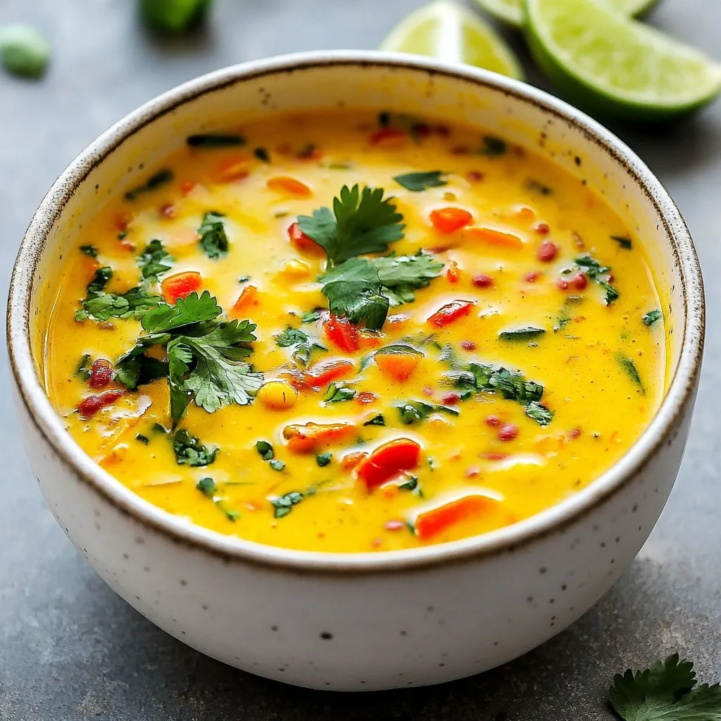 Coconut Curry Lentil Soup Flavorful and Nourishing Dish