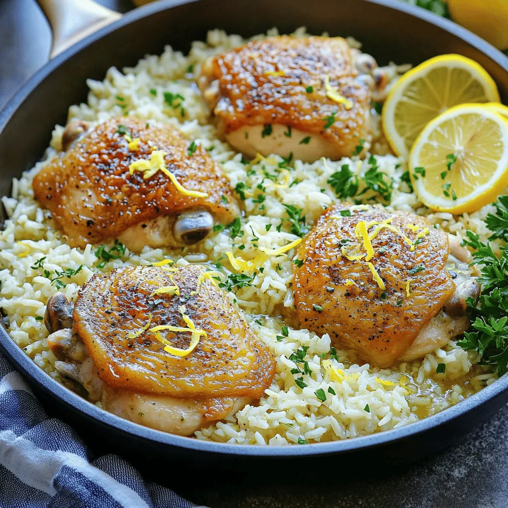 One-Pan Lemon Herb Chicken and Rice Flavorful Meal