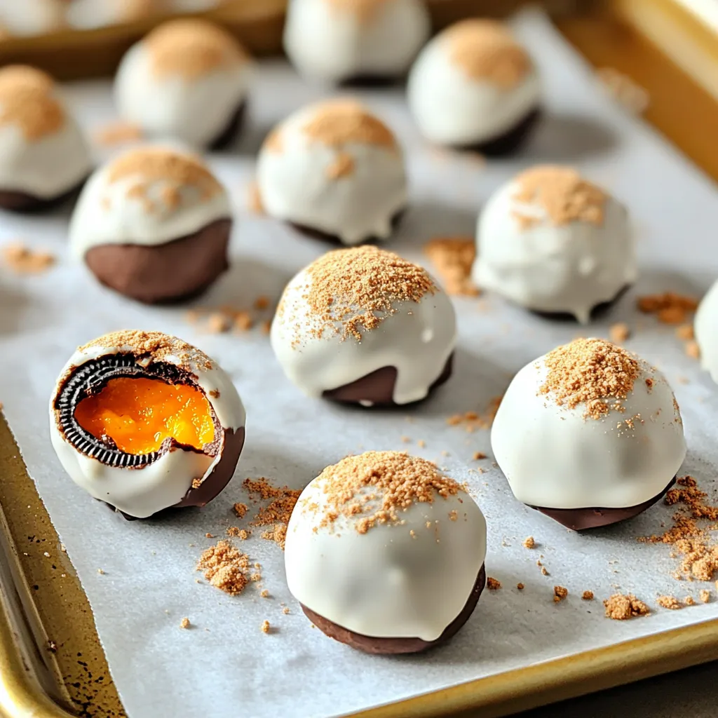 No-Bake Oreo Pumpkin Truffles Tasty Fall Treat