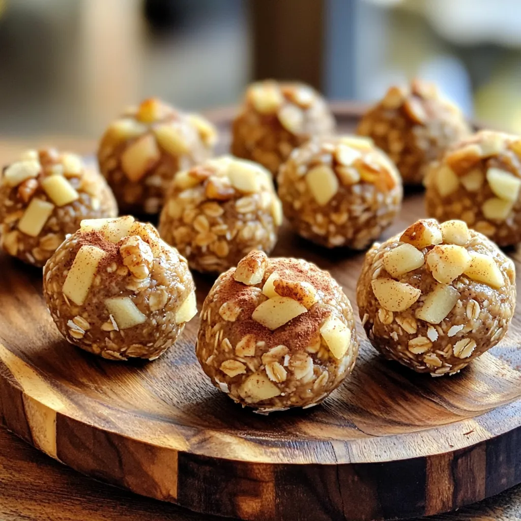 Apple Pie Energy Balls No Bake Easy Healthy Snack