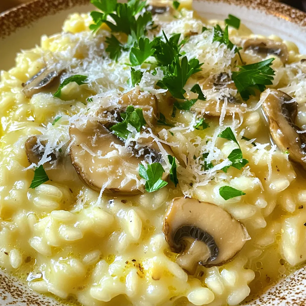 Mushroom Risotto Creamy Comfort Food Recipe