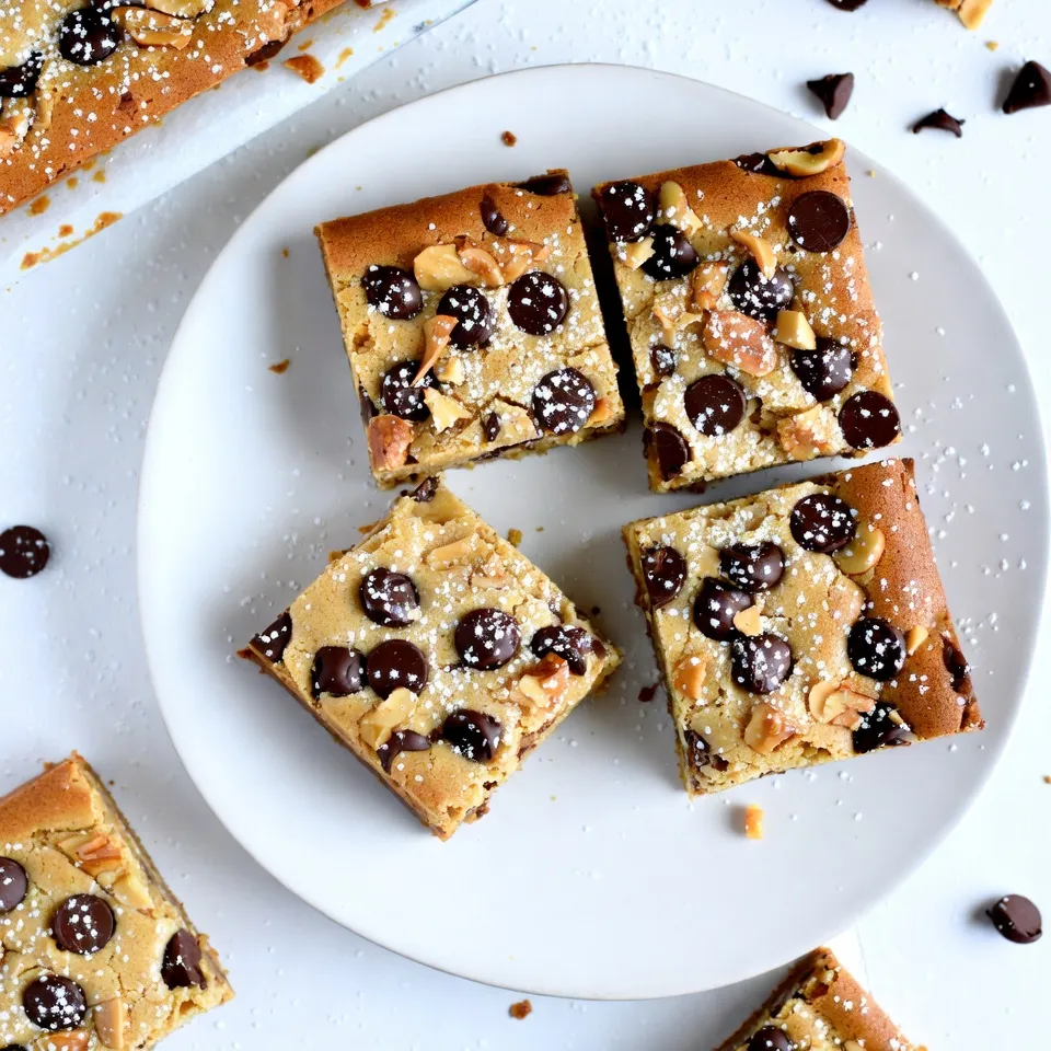 Peanut Butter Chocolate Chip Blondies Simple Delight