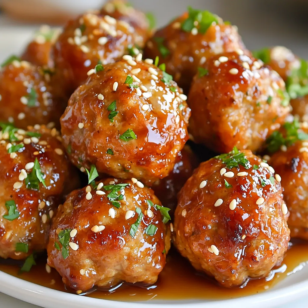 Honey Garlic Glazed Meatballs Quick and Easy Recipe