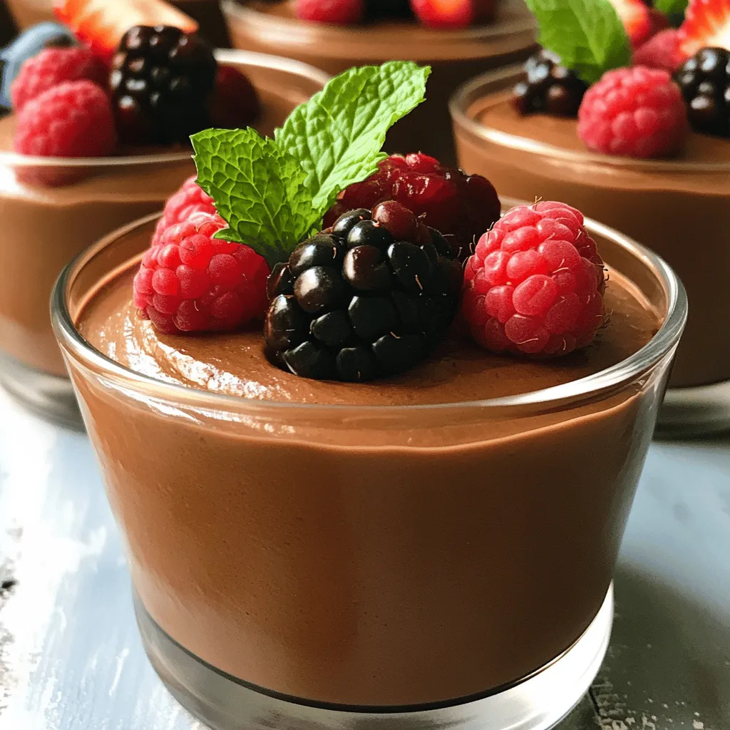 Vegan Chocolate Mousse Rich and Decadent Delight