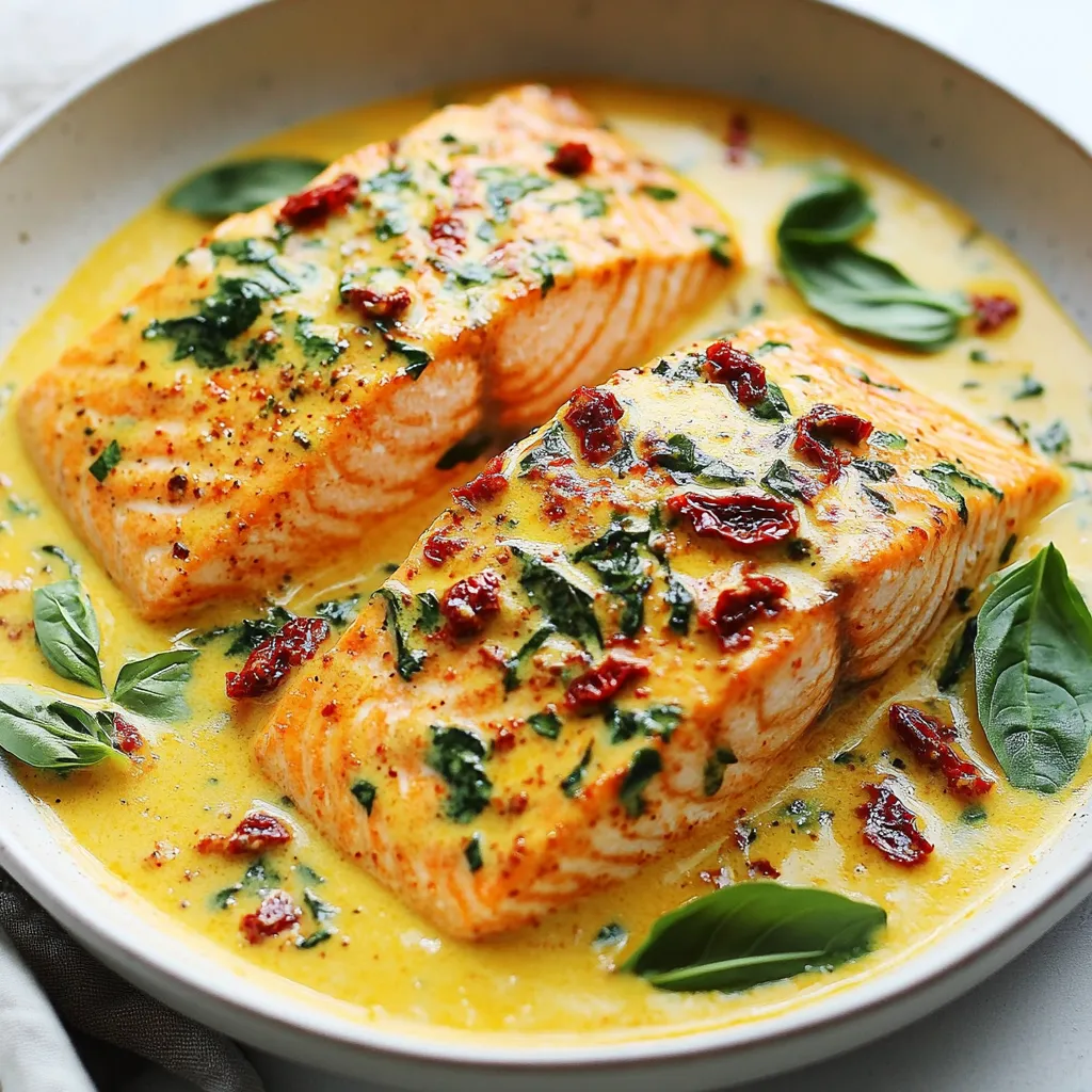 Creamy Sun-Dried Tomato Salmon Flavorful Dinner Delight